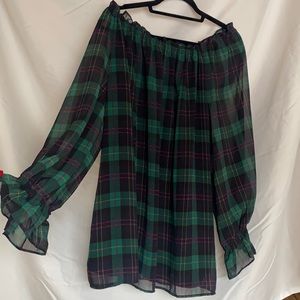 Talbots Plaid Blouse